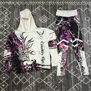 Country Girl Hoodie + Legging Set Women’s Medium